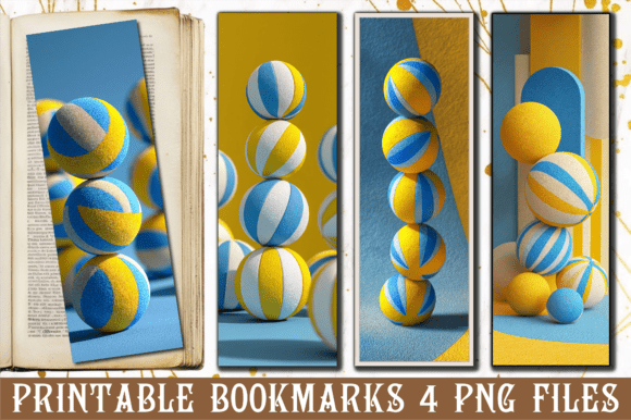 Aesthetic Minimalist Volleyball Bookmark