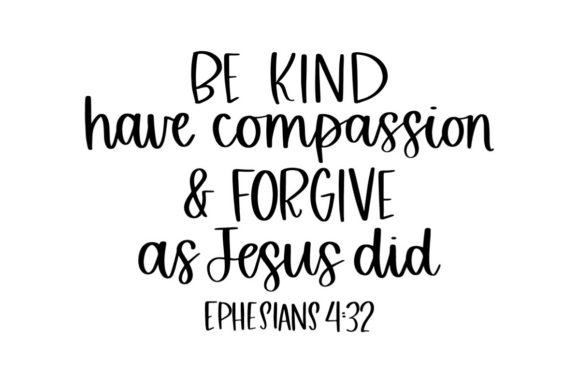 Be Kind Have Compassion: A Heartfelt Embroidery Design