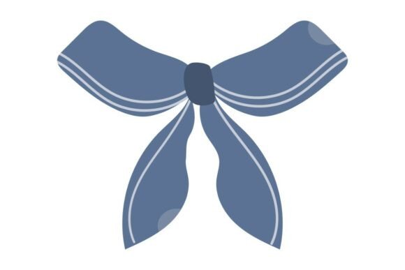 Blue Sailor's Bow: A Nautical Touch for Embroidery