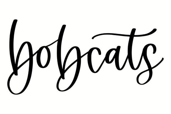 Bobcats: A Modern Athletic Embroidery Design
