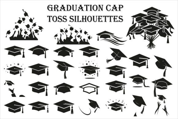 Celebrating Success with Academic Graduation Cap Toss