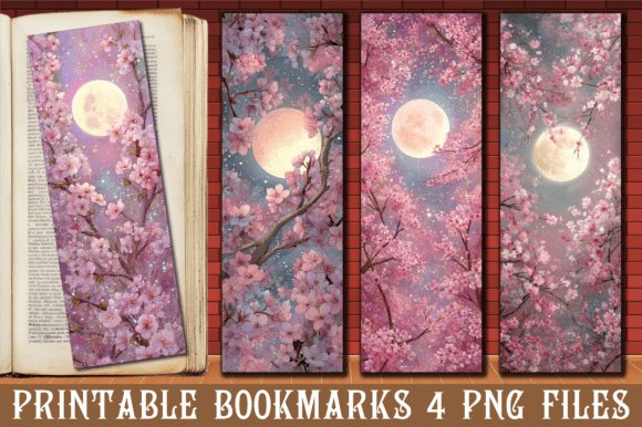 Cherry Blossom Moon Floral Bookmark Review
