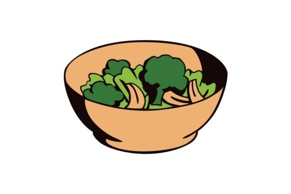 Crunchy Broccoli Salad: A Fresh Embroidery Design