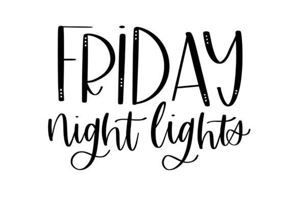 Friday Night Lights: A Bold and Elegant Embroidery Design