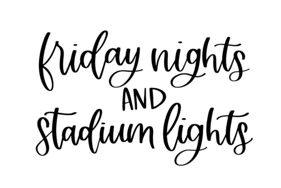 Friday Nights and Stadium Lights: A Nostalgic Embroidery Design