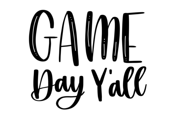 Game Day Y'all: A Bold and Playful Embroidery Design