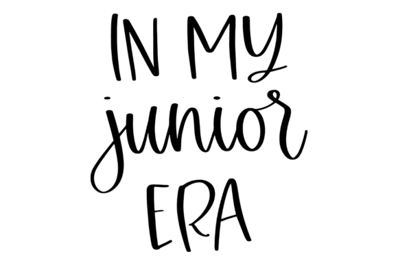 In My Junior Era: A Stylish Embroidery Design