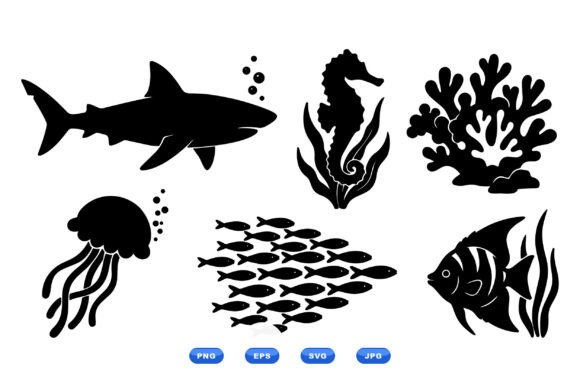 Ocean Silhouette Clipart Set: A Designer's Review