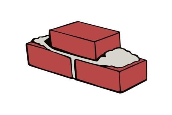 Red Brick Masonry Stack: A Solid Embroidery Choice