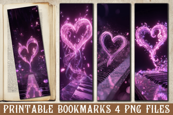 Review: Musical Neon Heart Piano Art Bookmark