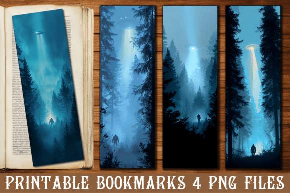 Review: UFO Bigfoot Abduction Forest Bookmark