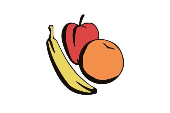 Vibrant Fresh Fruit Snack Embroidery Design